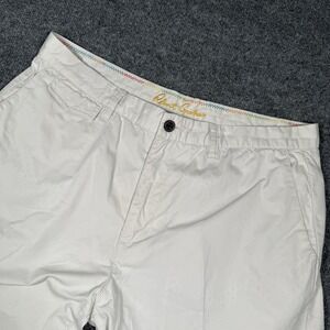 Robert Graham Tan Flat Front Shorts Sz 36 Classic Fit Khaki Cotton Blend Casual